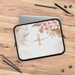 Pampas Grass Monogram Initial Name Script  Laptop Sleeve<br><div class="desc">Create your very own custom and personalized Pampas Grass Terracotta laptop sleeve easily by simply clicking the "Personalize" button above. Use the "Customize it" button to further re-arrange and format the style and placement of text. Could easily be repurpose for other special events like anniversaries, baby shower, birthday party, new...</div>