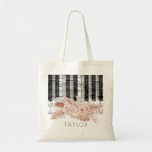  pampas grass music name  tote bag (Front)