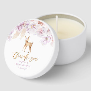 Pampas grass oh deer baby shower favor tags mini candle favors