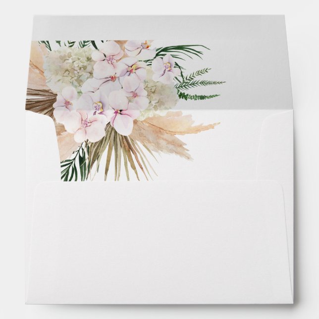 Pampas Grass orchids Envelope (Back (Bottom))