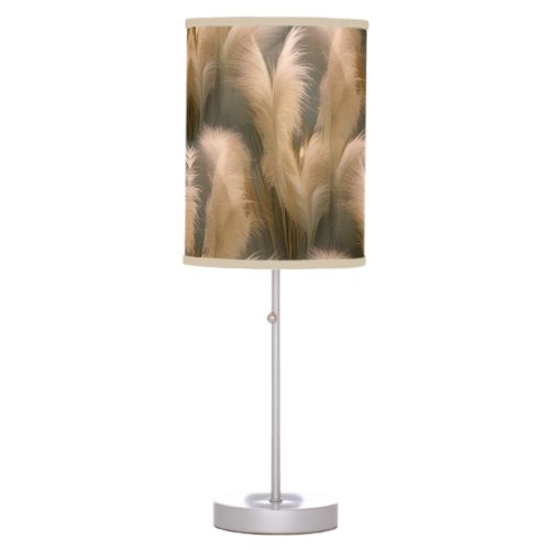 Pampas Grass Pattern  Table Lamp