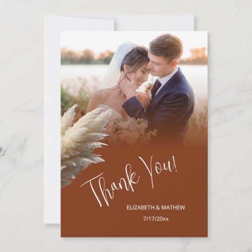 Pampas Grass Photo  Wedding Thank You Save The Date