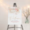 Pampas Grass Pink Floral Bridal Shower Welcome