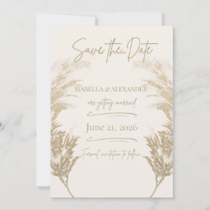 Pampas Grass Save the Date