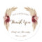 Pampas Grass Sweet Treat Wedding Thank You 