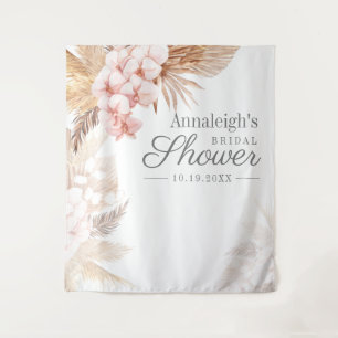 Pampas Grass Terracotta Bridal Shower Backdrop