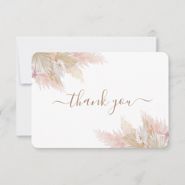 Pampas Grass thank you card (Front)