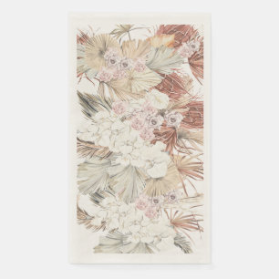 Pampas Grass Tropical Jungle Wedding Paper Guest Towels