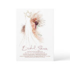 Pampas Grass Wedding Gown Terracotta Bridal Shower