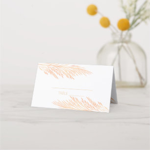 Pampas Grass Wedding Reception Guest Or Escort Place Card
