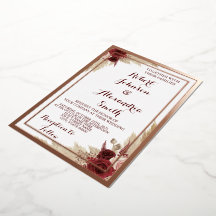 Pampas Grass Wedding Rose Gold