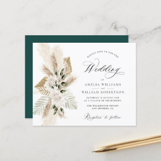 pampas grass wild flower greenery wedding