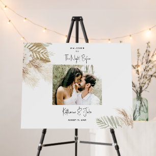 Pampas Photo The Night Before Welcome Sign