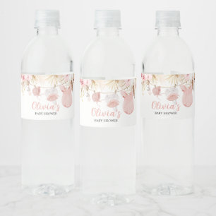 Pampass Grass Baby Clothes Baby Shower Water Bottle Label