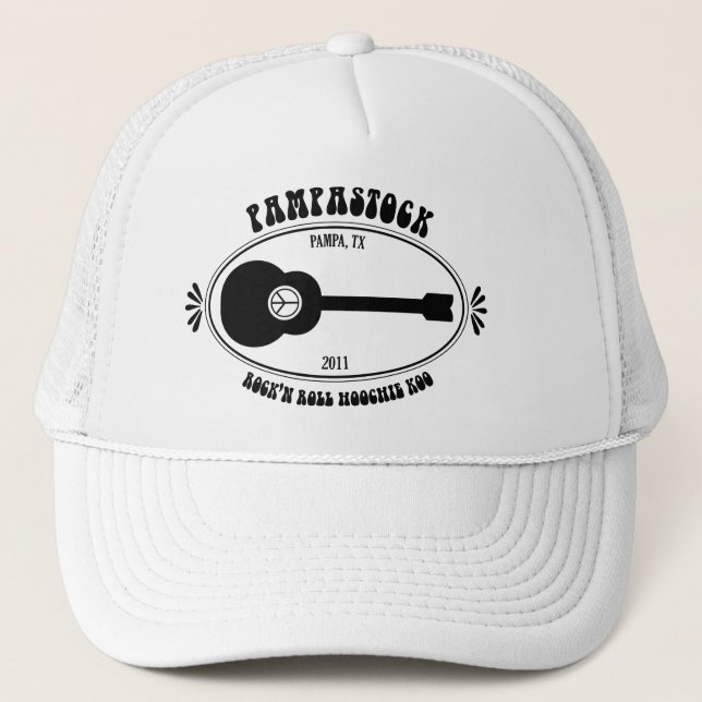 Pampastock  2011 Guitar Logo Trucker Hat (Front)
