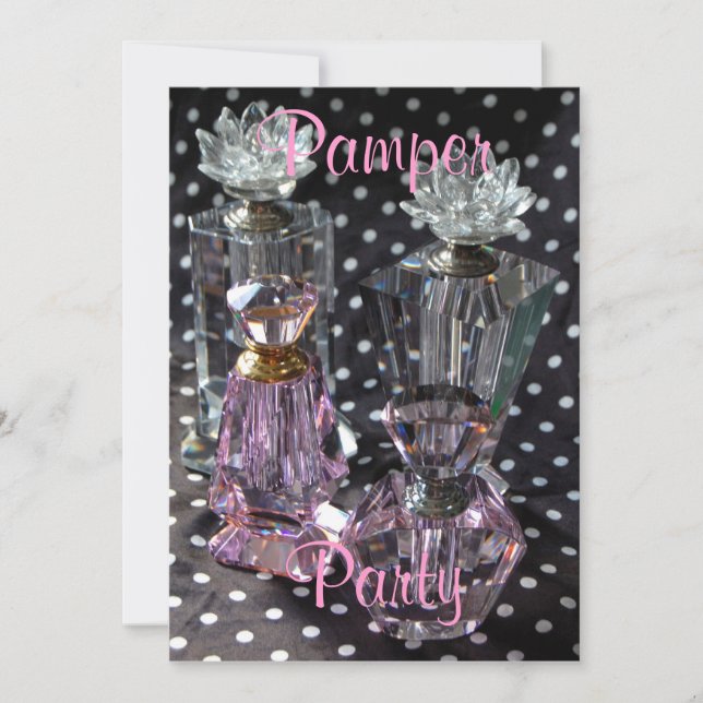 Pamper Party By Salon Glacé Invitation (Front)