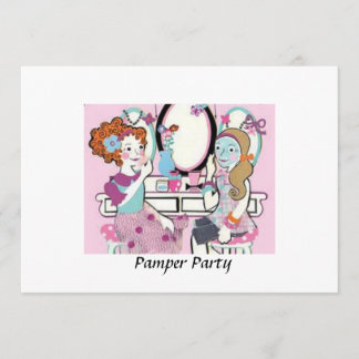 Pamper Party Invitations