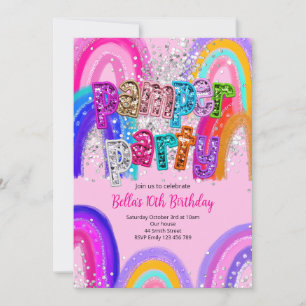 Pamper Party Spa Birthday Invitation