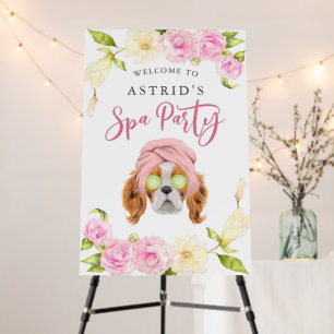 Pamper Spa Party Welcome Sign
