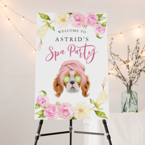 Pamper Spa Party Welcome Sign