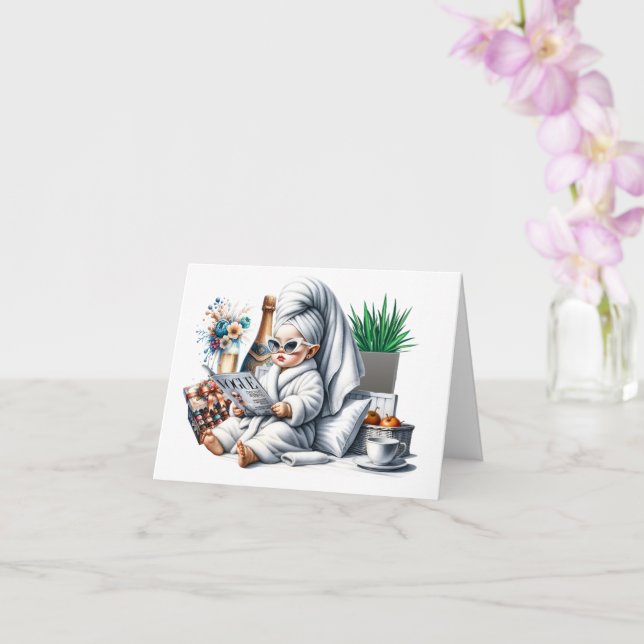 Pamper Yourself  Card (Orchid)