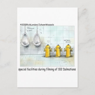 Pampered Dog Bathrooms Funny Gifts & Tees Postcard