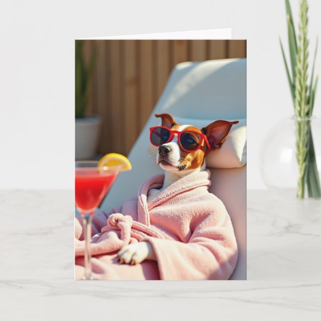 Pampered Pet Birthday Card (Front)