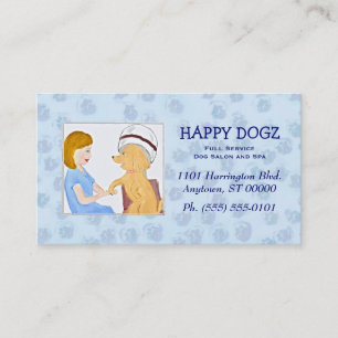 Pampered Poodle Grooming Business Cards