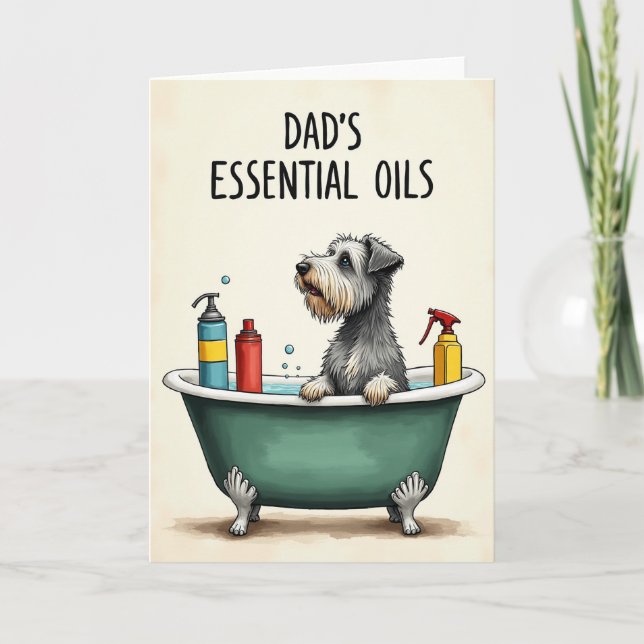 Pampered Pup Fathers Day Card (Front)