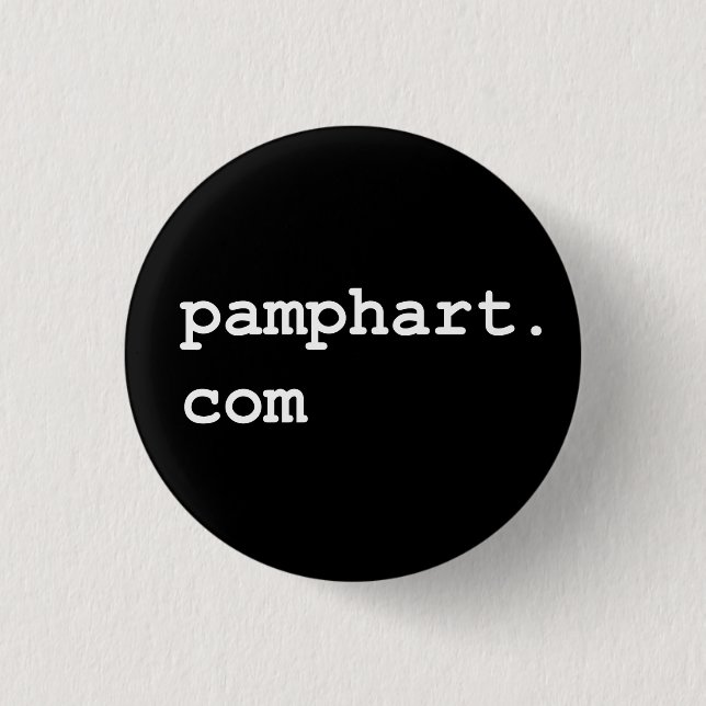 pamphart.com badge #4 pinback button (Front)