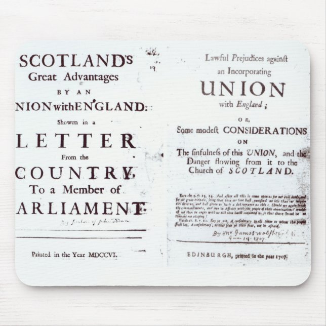 Pamphlets showing both sides mouse pad (Front)