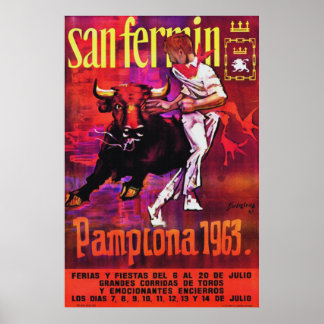 Pamplona 1963 poster