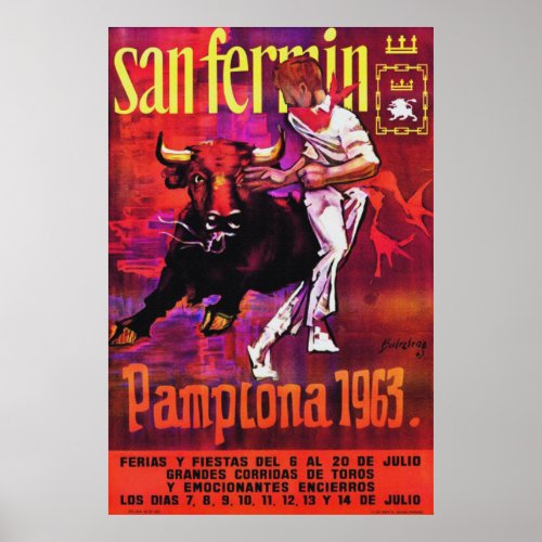 Pamplona 1963 poster