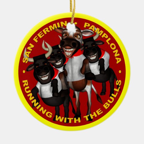 Pamplona _ San Fermin Ceramic Ornament