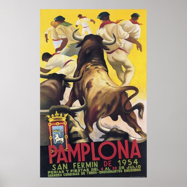 Pamplona San Fermin Poster (Front)