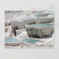 Pamukkale - Blue Roman Pools, famous Turkey Postcard