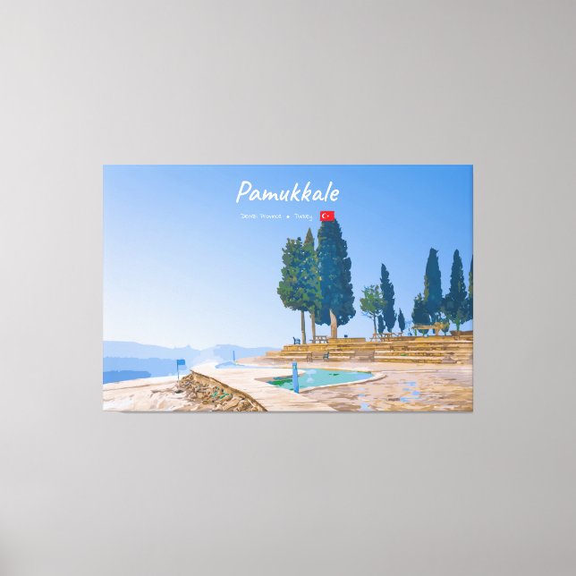 Pamukkale, Turkey -  Thermal Pools Canvas Print (Front)