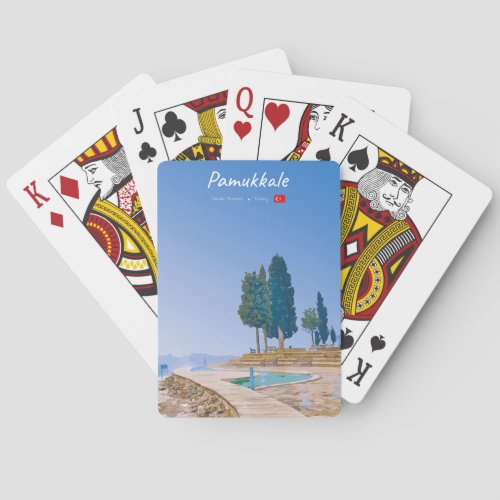 Pamukkale, Turkey -  Thermal Pools Poker Cards
