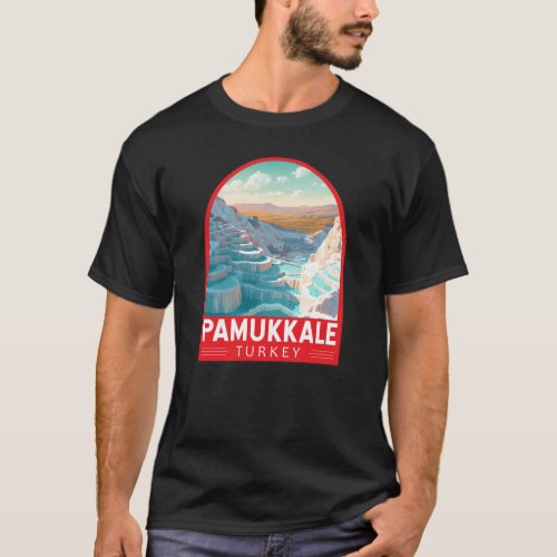 Pamukkale Turkey Travel Art Vintage T_Shirt