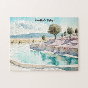 Pamukkale Turkey Travel Landscape Jigsaw Puzzle