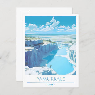 Pamukkale Turkey Travel Postcard