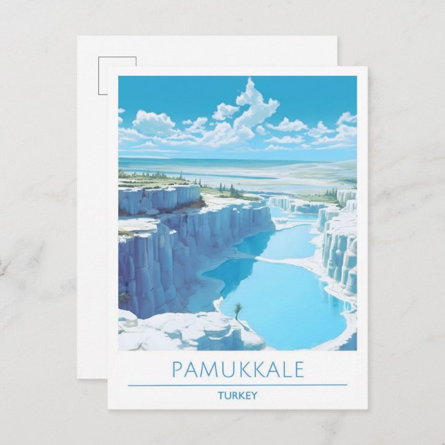 Pamukkale Turkey Travel  Postcard (Front/Back)