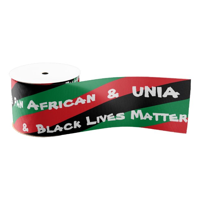 Pan African & Afro-American UNIA Flag Ribbon (Spool)