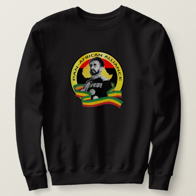 PAN-AFRICAN-ALLIANCE Africa Jah Rastafari Sweater  (Design Front)