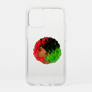 Pan African black girl woman red green pride afro  Speck iPhone 12 Mini Case