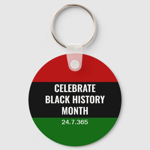 Pan African Black History Month Keychain