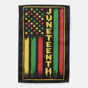 Pan African Colors Juneteenth Freedom Design Garden Flag