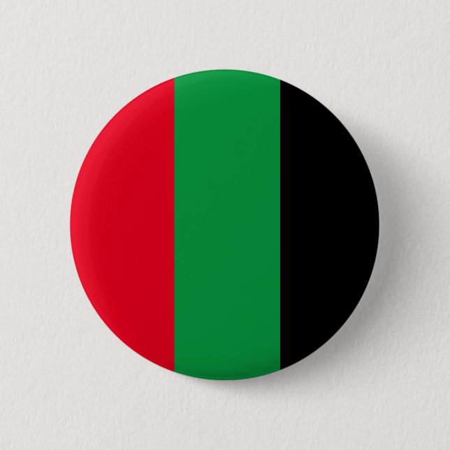 Pan-African Essence: Red, Green, and Black Button (Front)