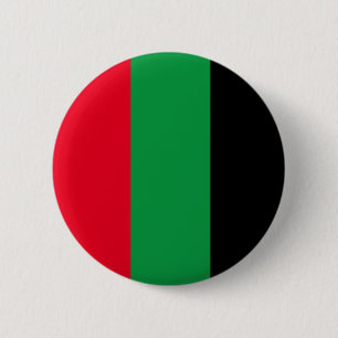 Pan-African Essence: Red, Green, and Black Button