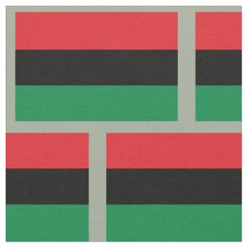 Pan African Flag African American Symbol Fabric by nadil2 at Zazzle